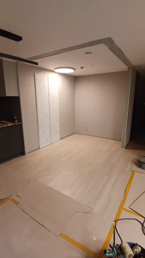 침실 확장 벽 철거 시공 과정